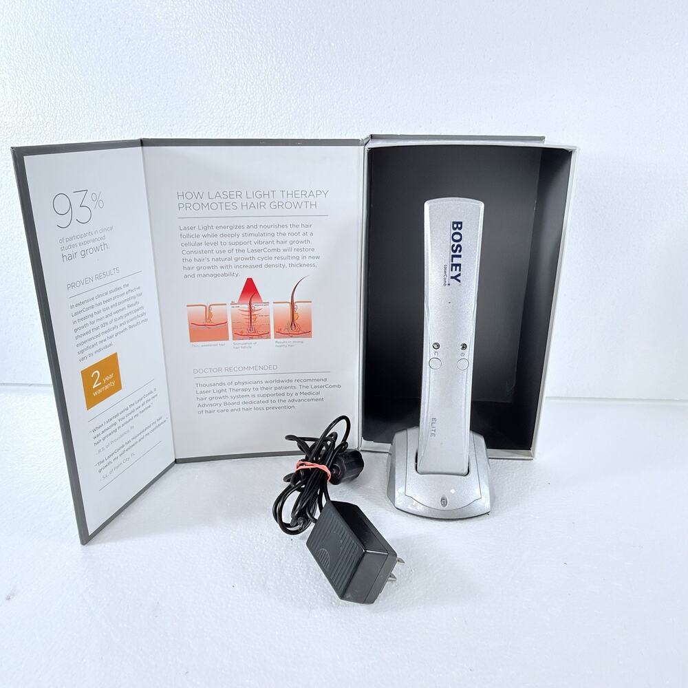 Bosley LaserComb Elite Hair Growth Red Laser Light Therapy Thinning Treatment